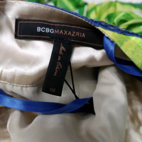 BCBG MaxAzria Women's 100% Silk Halter Sequin Embellished Maxi Dress Size 02 - Picture 6 of 8